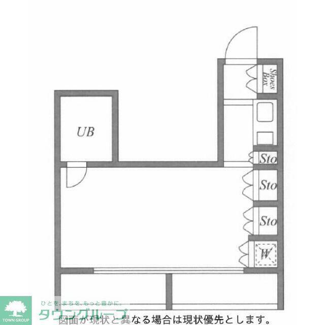 キューブ浜田山(ワンルーム/4階)の間取り写真