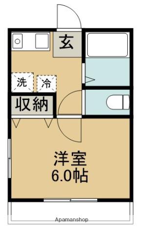 春日ホワイトコーポII(1K/2階)の間取り写真