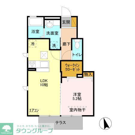 コーワ・ルミエール壱番館(1LDK/1階)の間取り写真