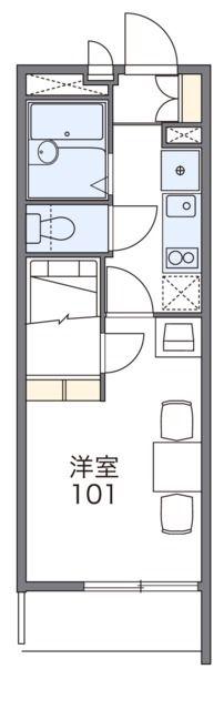 レオパレスブリリアント(1K/3階)の間取り写真