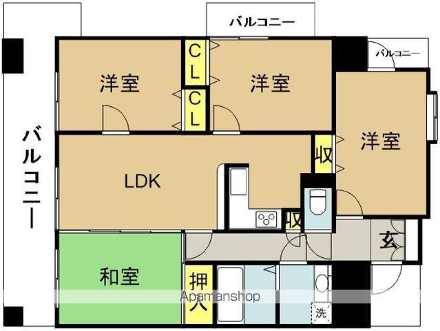 MCコート橘通(4LDK/15階)の間取り写真