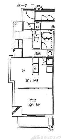 サンノーブルYAMAMOTO(1DK/7階)の間取り写真