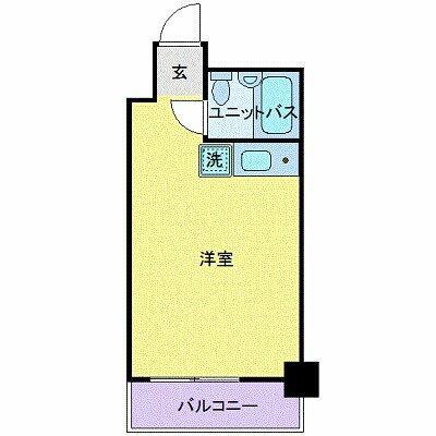 パレドール日本橋第2(ワンルーム/4階)の間取り写真