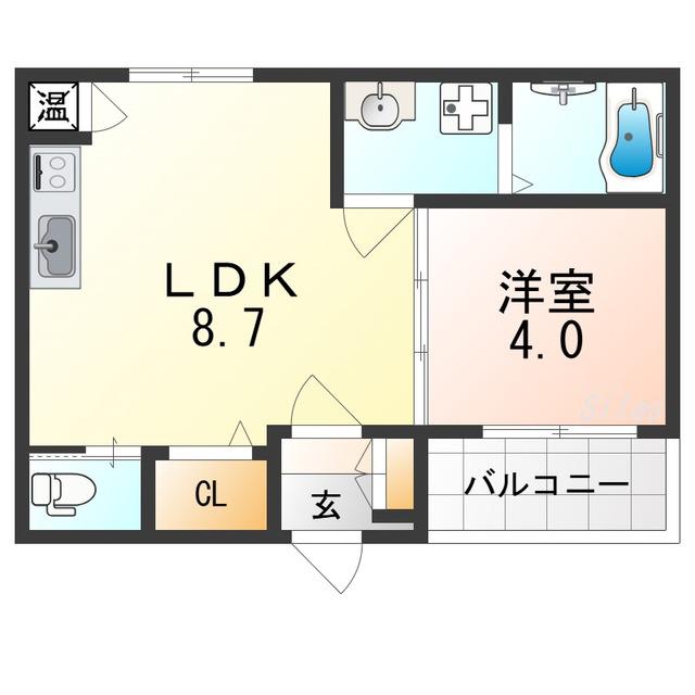 I MAISON BENIT(1LDK/3階)の間取り写真