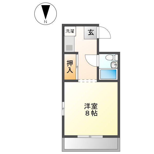 IS大曽根(1K/10階)の間取り写真