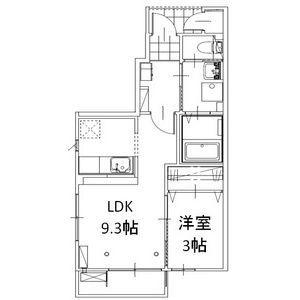 ルシエール(1LDK/2階)の間取り写真