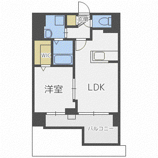 MODENA表参道(1LDK/6階)の間取り写真