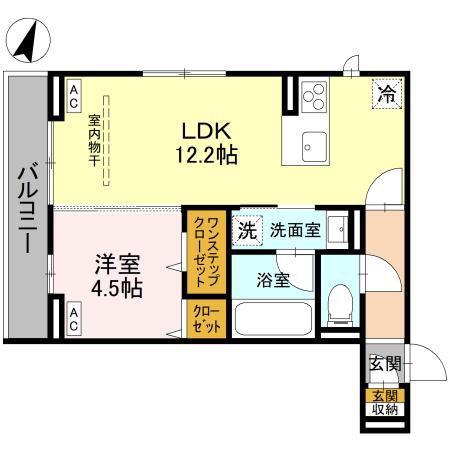 浦和美園PJ II(1LDK/3階)の間取り写真