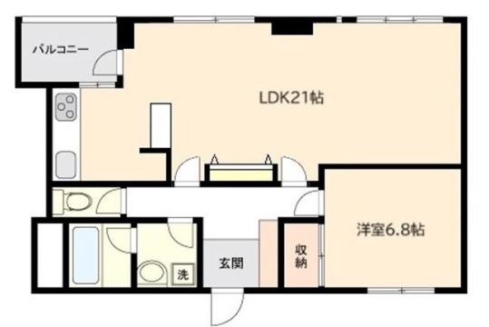 315白金台(1LDK/5階)の間取り写真