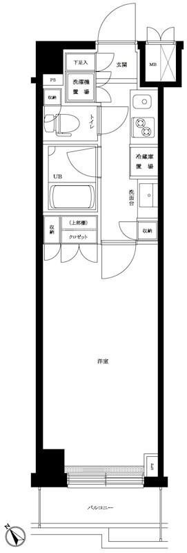 ルーブル中板橋(1K/3階)の間取り写真