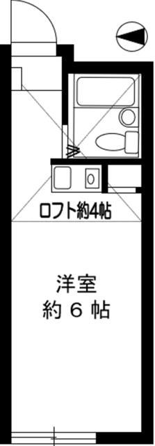 アップルハウス永福町(ワンルーム/2階)の間取り写真