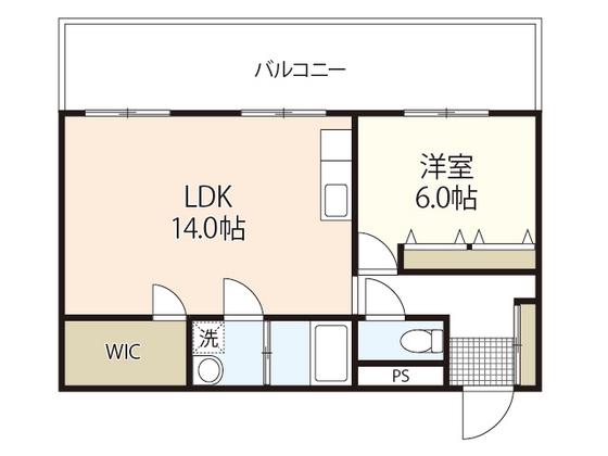 戸田ビル(2DK/6階)の間取り写真