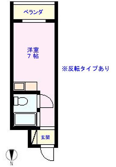朝日プラザ金沢カレッジスクエアII(ワンルーム/2階)の間取り写真