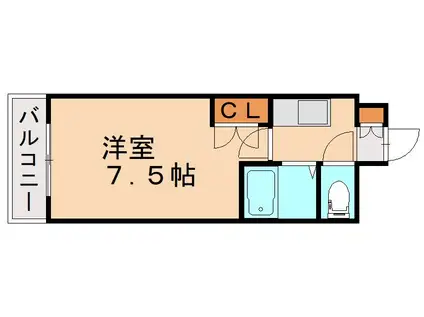 リファレンス南小倉(1K/6階)の間取り写真