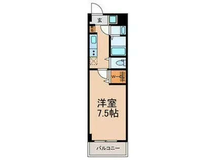 中央区松波4丁目計画(1K/1階)の間取り写真