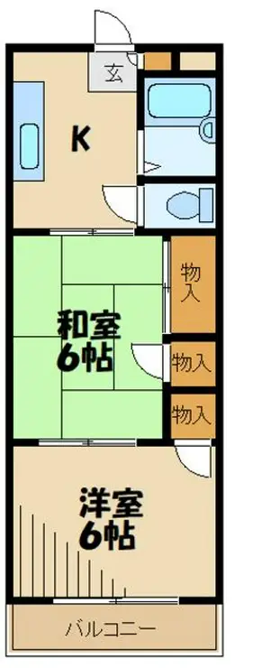 阿川マンション 3階階 間取り