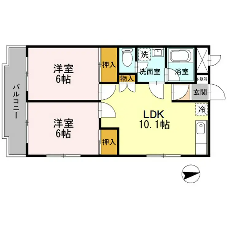 清水マンション 3階階 間取り