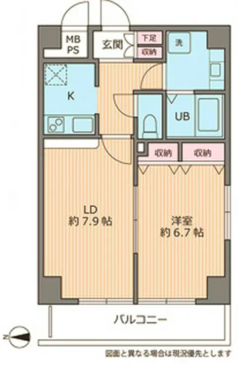 エバーブルーム 3階階 間取り