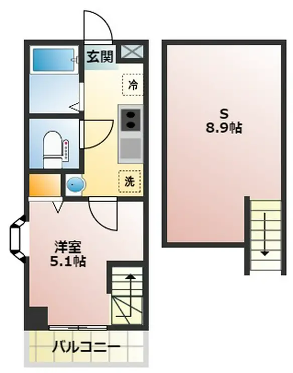 シャトレ西荻窪 2階階 間取り