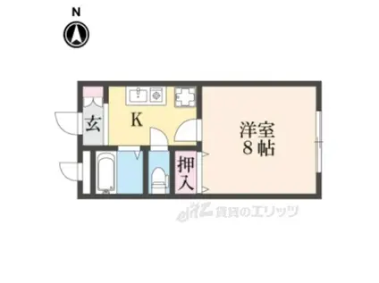 南新町ビル(1K/2階)の間取り写真