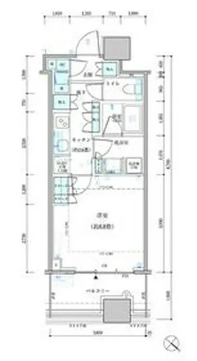 パークタワー勝どきサウス 5階階 間取り