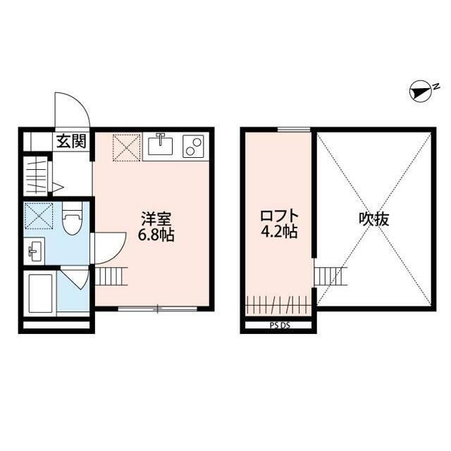 ルシェンテ八王子(ワンルーム/2階)の間取り写真