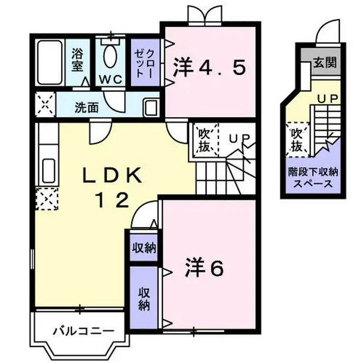ブライトン2 2階階 間取り