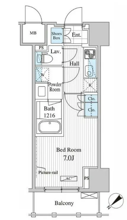 セリオ落合東中野 3階階 間取り