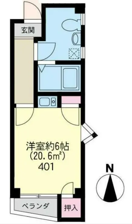平成草加ビル 4階階 間取り