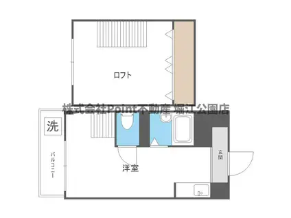 セルヴィス新今里(1K/4階)の間取り写真