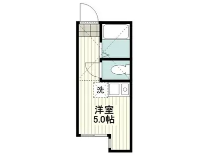 ユナイト矢向バディントン(ワンルーム/1階)の間取り写真
