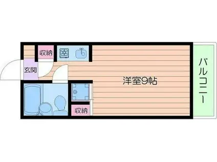 PEDDY MARRYI(ワンルーム/1階)の間取り写真