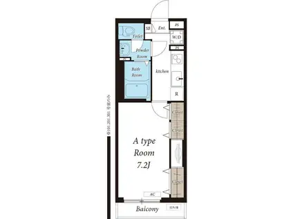 グレイス北松戸(1K/3階)の間取り写真