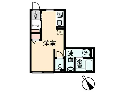 ソレイユ(ワンルーム/1階)の間取り写真