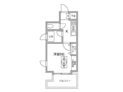 ラクラス木場公園(1K/5階)の間取り写真