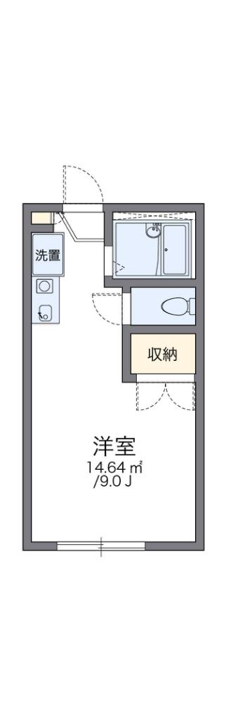 レオパレス直方(1K/2階)の間取り写真