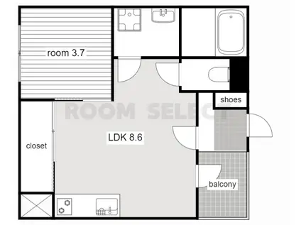 さくらハイツ(2K/2階)の間取り写真