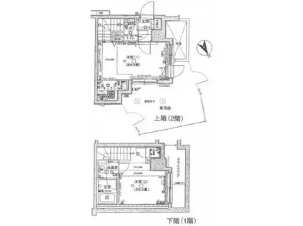 パレステュディオ小石川後楽園(2K/1階)の間取り写真