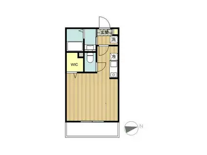 レジデンス東中野(1K/3階)の間取り写真