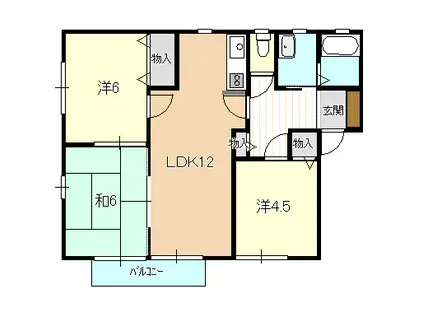 ソルジェンテ(3LDK/2階)の間取り写真