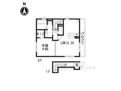 メゾンN 京都三十三間堂(1LDK/1階)の間取り写真