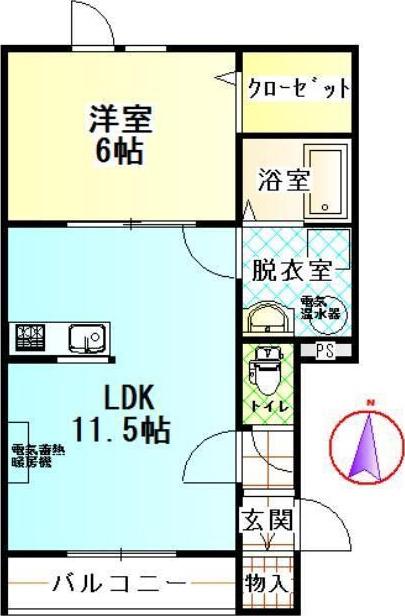 KIRARIII(1LDK/1階)の間取り写真