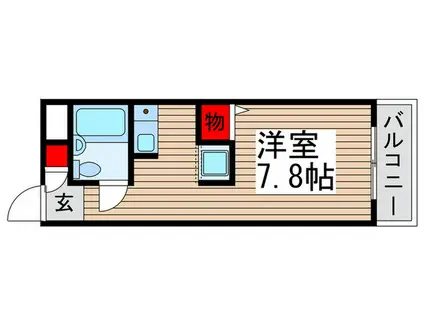 サン青井(ワンルーム/1階)の間取り写真