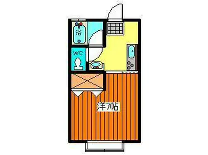アイプラザ12(1K/2階)の間取り写真