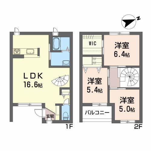 リオ・セレッソD(3LDK/1階)の間取り写真