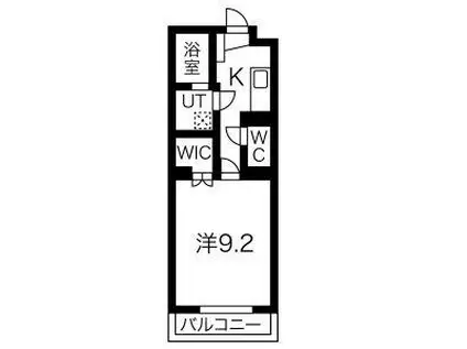 グランメールコート大宮町(1K/1階)の間取り写真