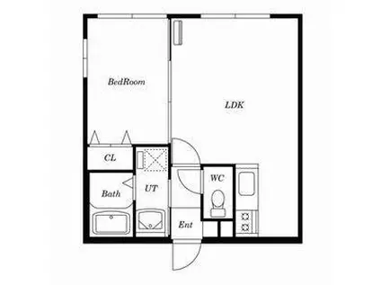 アミカル(1LDK/4階)の間取り写真