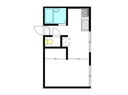 ハイムルミエール(1K/1階)の間取り写真