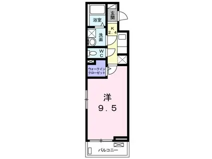 ルミナス(1K/3階)の間取り写真