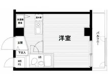 シティ東十条(1K/3階)の間取り写真